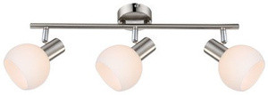 Lampa sufitowa listwa 3-punktowa do salonu MAURO satyna nikiel