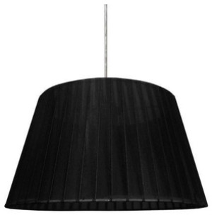 Czarna lampa wisząca sufitowa z regulacją wysokości do salonu TIZIANO metal