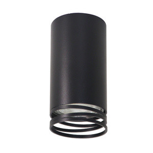 Czarna tuba lampa sufitowa 1x15W GU10 do salonu nowoczesna