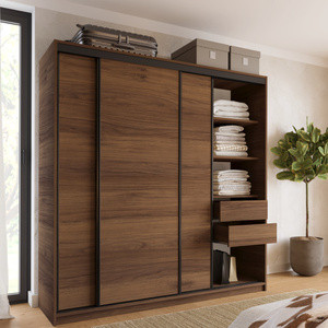 WYPRZEDAŻ Szafa przesuwna 200 cm do sypialni LOFT orzech