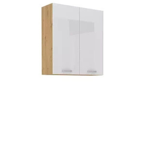 Szafka kuchenna wisząca Biały 80 cm AGATA wysokość 90 cm