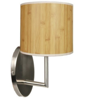 Brązowy kinkiet ścienny na żarówkę 1xE14 do salonu TIMBER metal