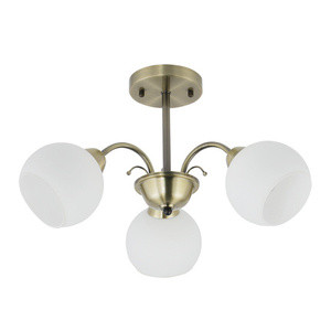 Patynowa lampa wisząca do salonu z 3 punktami światła NESTOR
