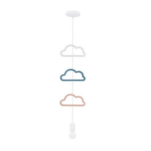 Różowa lampa wisząca 1-punktowa do pokoju dziecięcego IQ KIDS