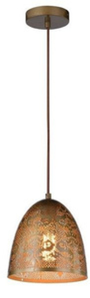 Brązowa lampa wisząca sufitowa do salonu SFINKS metal E27