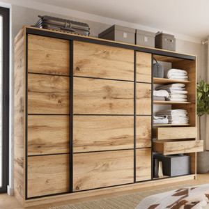 WYPRZEDAŻ Szafa przesuwna 280 cm dąb wotan LOFT