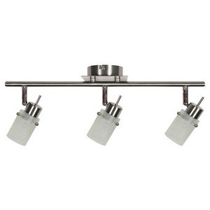 Lampa sufitowa listwa 3-punktowa do salonu FROZEN nikiel mat