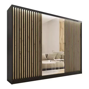 WYPRZEDAŻ Pojemna szafa przesuwna z lustrem LOFT 250 cm
