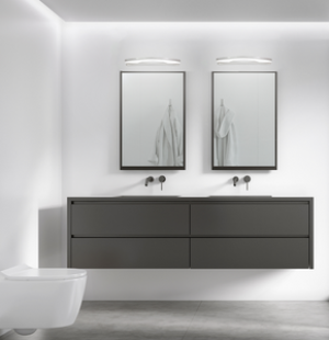 Srebrny kinkiet łazienkowy nad lustro LED 5W 41 cm Nike