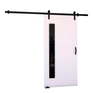 Drzwi przesuwne do garderoby 100 cm PASCO białe