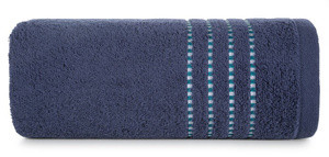 Ręcznik kąpielowy 50x90 cm FIONE granatowy frotte bawełniany
