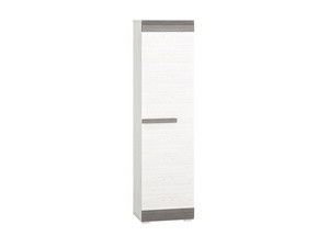 Nowoczesna szafa jednodrzwiowa z półkami 55 cm BLANCO