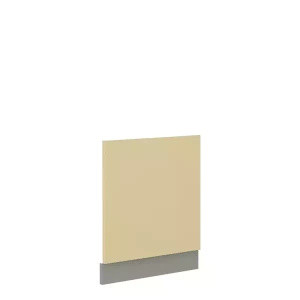 Front do zmywarki z widocznym panelem sterującym 60 cm Krem połysk CARMEN