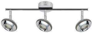 Srebrna lampa wisząca LED 3x6W do salonu SKIPPER COB 50 cm