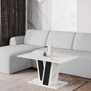 Stolik kawowy do salonu 60x100 cm MASTER biały marmur