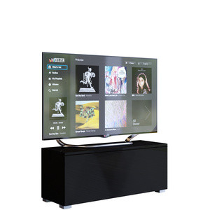 WYPRZEDAŻ Czarna szafka pod telewizor 105 cm PREMIUM