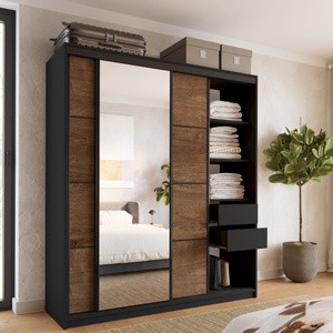 WYPRZEDAŻ Szafa przesuwna dąb lefkas 180 cm LOFT