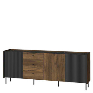 Trzydrzwiowa komoda z szufladami 200 cm PINNACLE