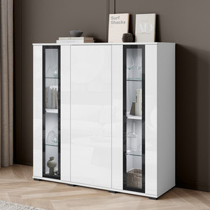 Komoda biały połysk 120 cm do salonu CAVIO