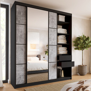 WYPRZEDAŻ Loftowa szafa przesuwna z lustrem 200 cm LOFT MAX