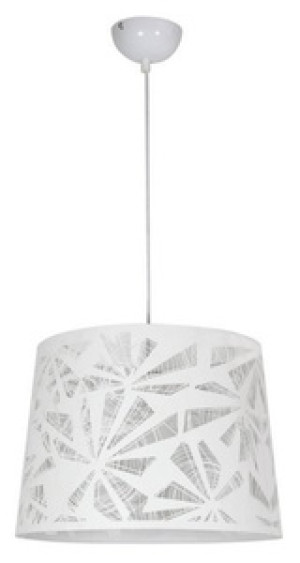 Biała lampa wisząca sufitowa do salonu ORLANDO metal 1xE27