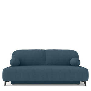Granatowa sofa z funkcją spania do salonu SILVIO