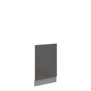 Front do zmywarki z widocznym panelem sterującym 45 cm Szary połysk SILVER