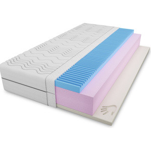 Średnio twardy materac piankowy 180x200 cm ZEUS pianka visco