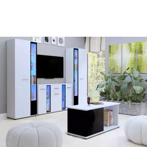 WYPRZEDAŻ Białe meble do salonu CUBE XL