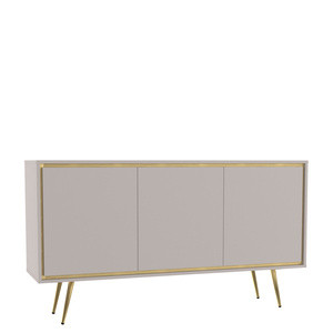 Duża komoda na nóżkach 150 cm w stylu glamour pod telewizor TALUS