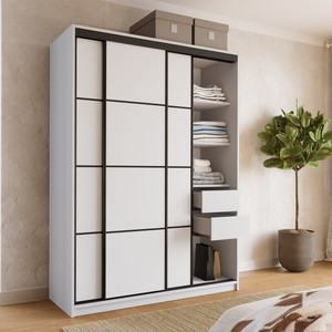 Biała szafa przesuwna 150 cm LOFT
