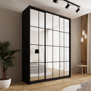 WYPRZEDAŻ Trzydrzwiowa szafa przesuwna 180 cm lustrem OPTICA MAX