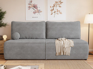 Sofa rozkładana do salonu z funkcją spania i pojemnikiem FELIA sztruks
