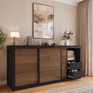 Komoda przesuwna z szufladami i drążkiem 200 cm LOFT