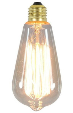 Przezroczysta żarówka dekoracyjna Edison E27 60W do wnętrz klasyczna