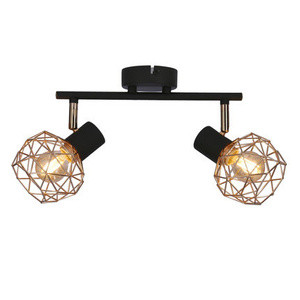 Czarna lampa sufitowa loft na listwie do salonu ACROBAT metal