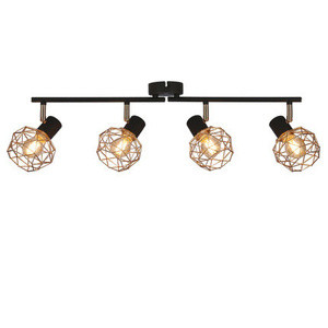 Czarna lampa sufitowa ścienna listwa 4xE14 do salonu ACROBAT metal