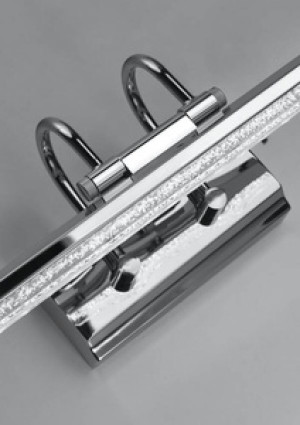 Srebrny kinkiet łazienkowy nad lustro LED 7W 6500K GIZEL metal