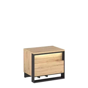 Szafka nocna do sypialni loft QUANT dąb artisan