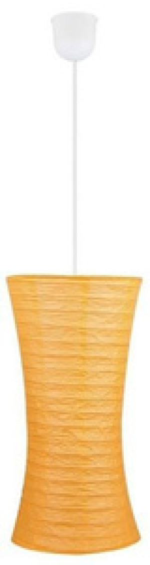Pomarańczowa lampa wisząca regulowana do salonu Tai papierowa 1 płomienna