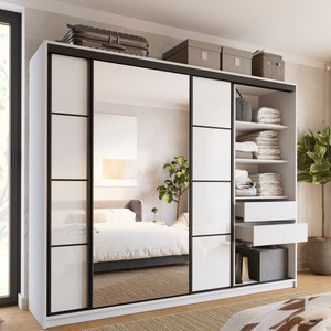 WYPRZEDAŻ Biała szafa połysk 250 cm LOFT