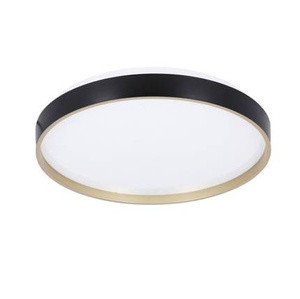 Czarna złota lampa sufitowa plafon LED 18W 33 cm FLORIDA