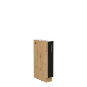 Szafka cargo 15 cm artisan czarny MILANO