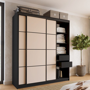 WYPRZEDAŻ Szafa przesuwna do przedpokoju 180 cm LOFT beż piaskowy