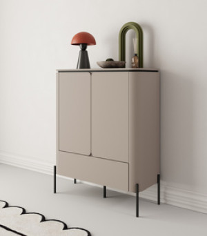 Komoda do salonu 98 cm z szufladą i półkami congo BELLO
