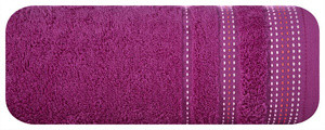Ręcznik 30x50 cm POLIA fioletowy bawełniany frotte miękki w dotyku