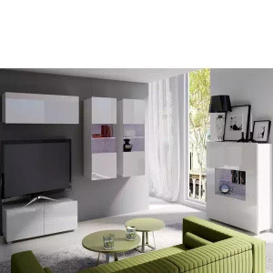 meblościanka biała połysk MODERN 12