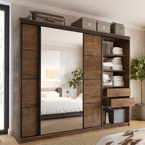 WYPRZEDAŻ Szafa przesuwna 250 cm dąb lefkas LOFT