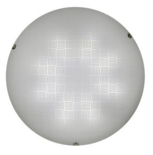 Biały plafon sufitowy LED 30 cm do salonu VERTICO ciepła barwa światła