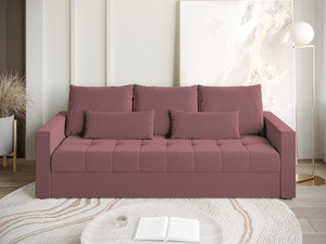 WYPRZEDAŻ Rozkładana sofa trzyosobowa z funkcją spania HOT pudrowy róż
